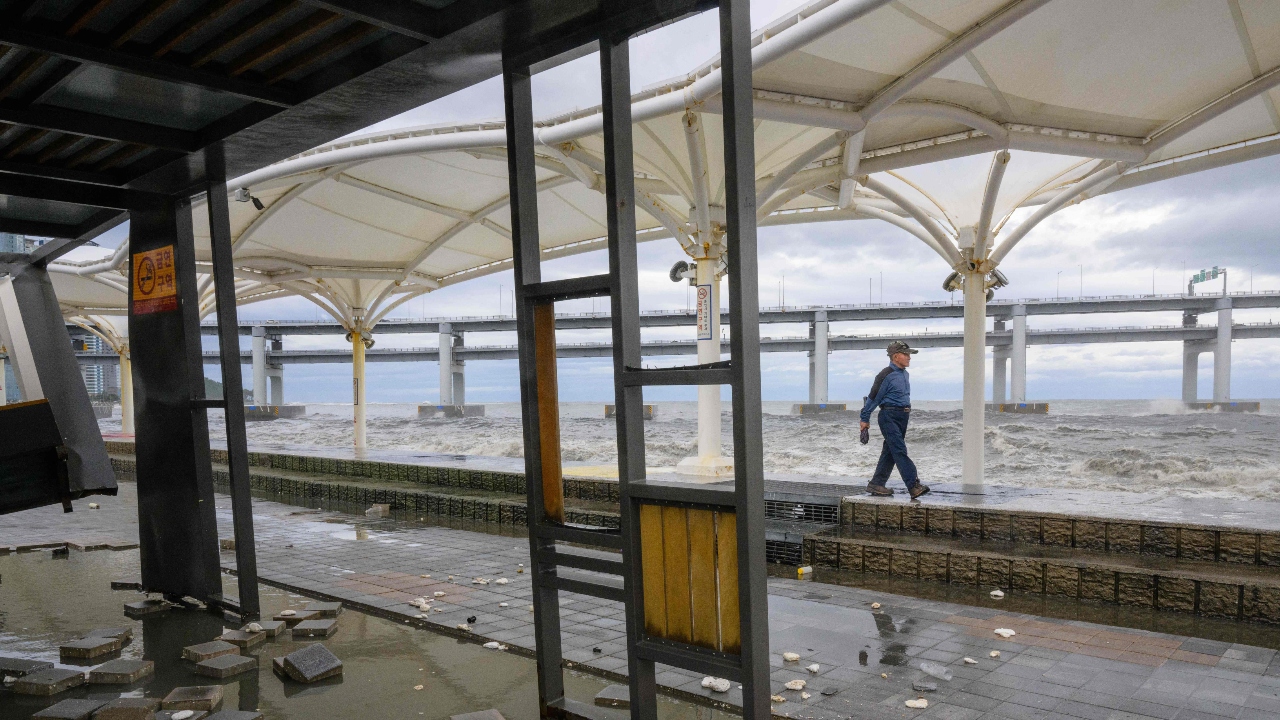About 2,900 people were evacuated, mostly in the southern regions, and more than 66,000 homes experienced power outages. Credit: AFP Photo