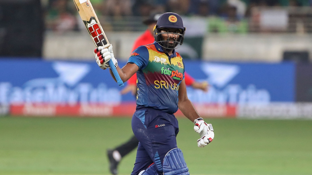 Earlier the left-handed Rajapaksa put on a key 58-run stand for the sixth wicket with Hasaranga, who hit 36, to help Sri Lanka to 170-6 after being in trouble at 58-5. Credit: AFP Photo