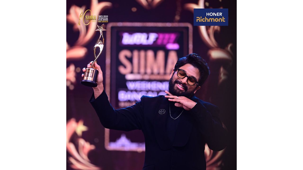 Best Actor in a Leading Role (Telugu) - Allu Arjun for 'Pushpa: The Rise'. Credit: Twitter/alluarjun