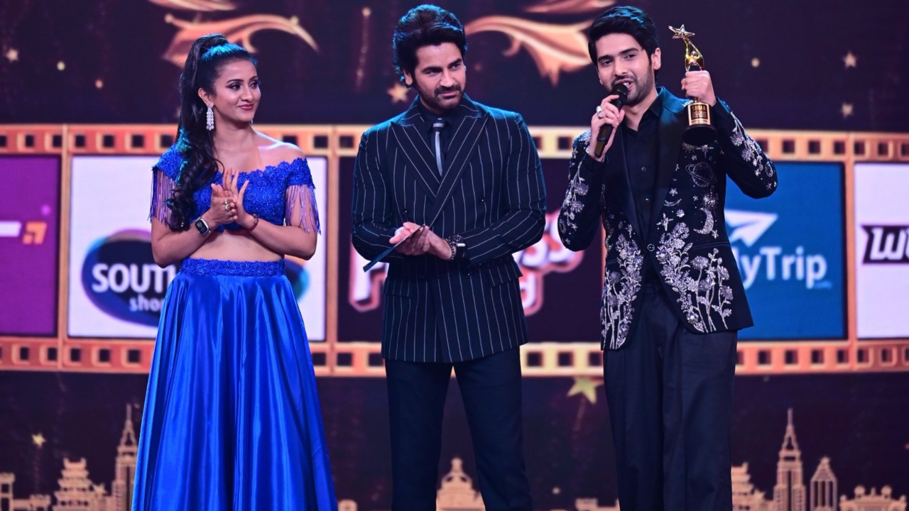 Best Playback Singer (Male in Kannada) - Armaan Malik and Thaman S. for Neenade. Credit: Twitter/ArmaanMalik22