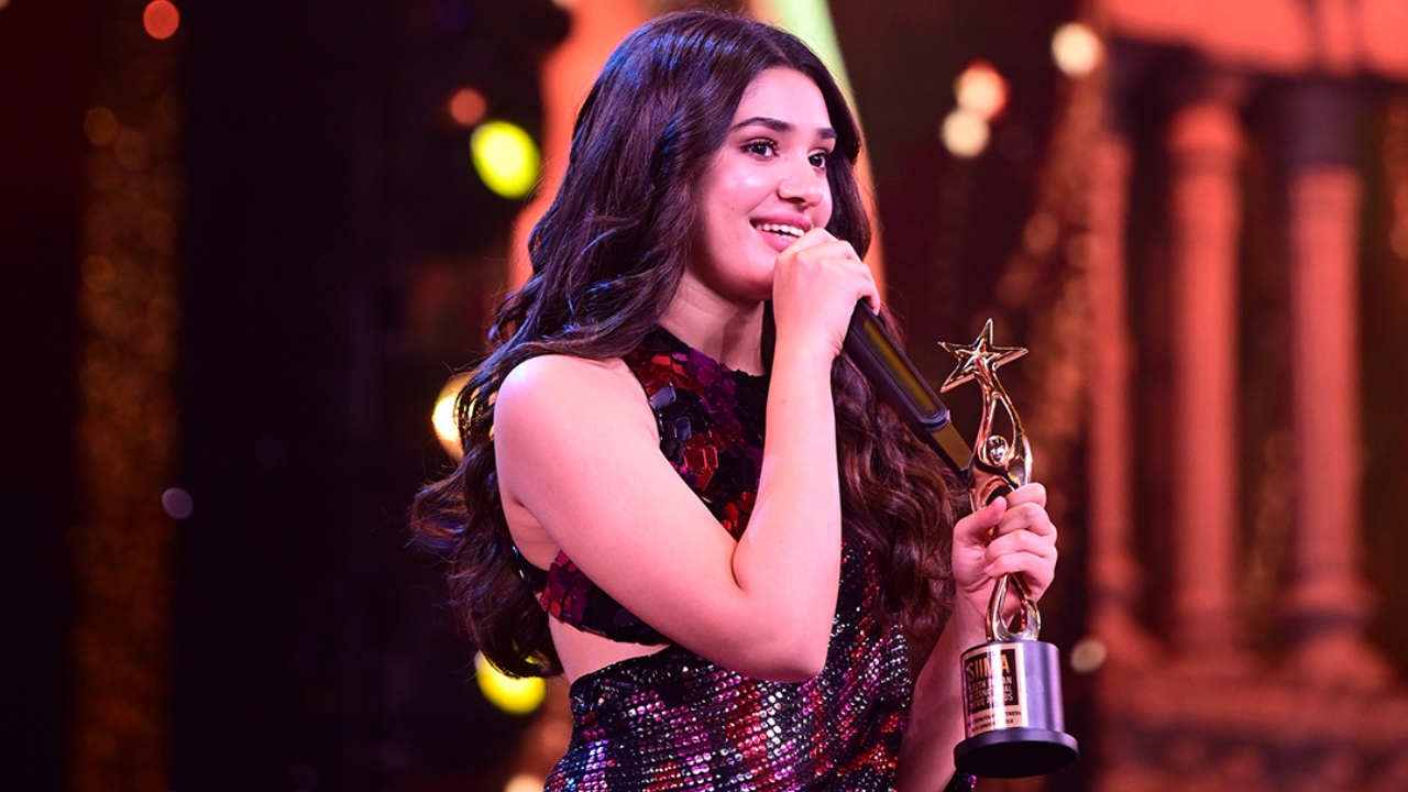 Best Debutant Actress (Telugu) - Krithi Shetty for 'Uppena'. Credit: SIIMA