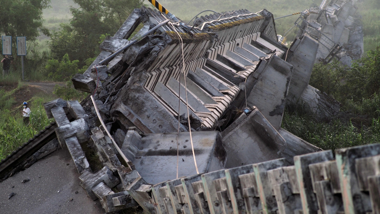 Some bridges were damaged, and water and electrical supply was cut to some places. Credit: AFP Photo