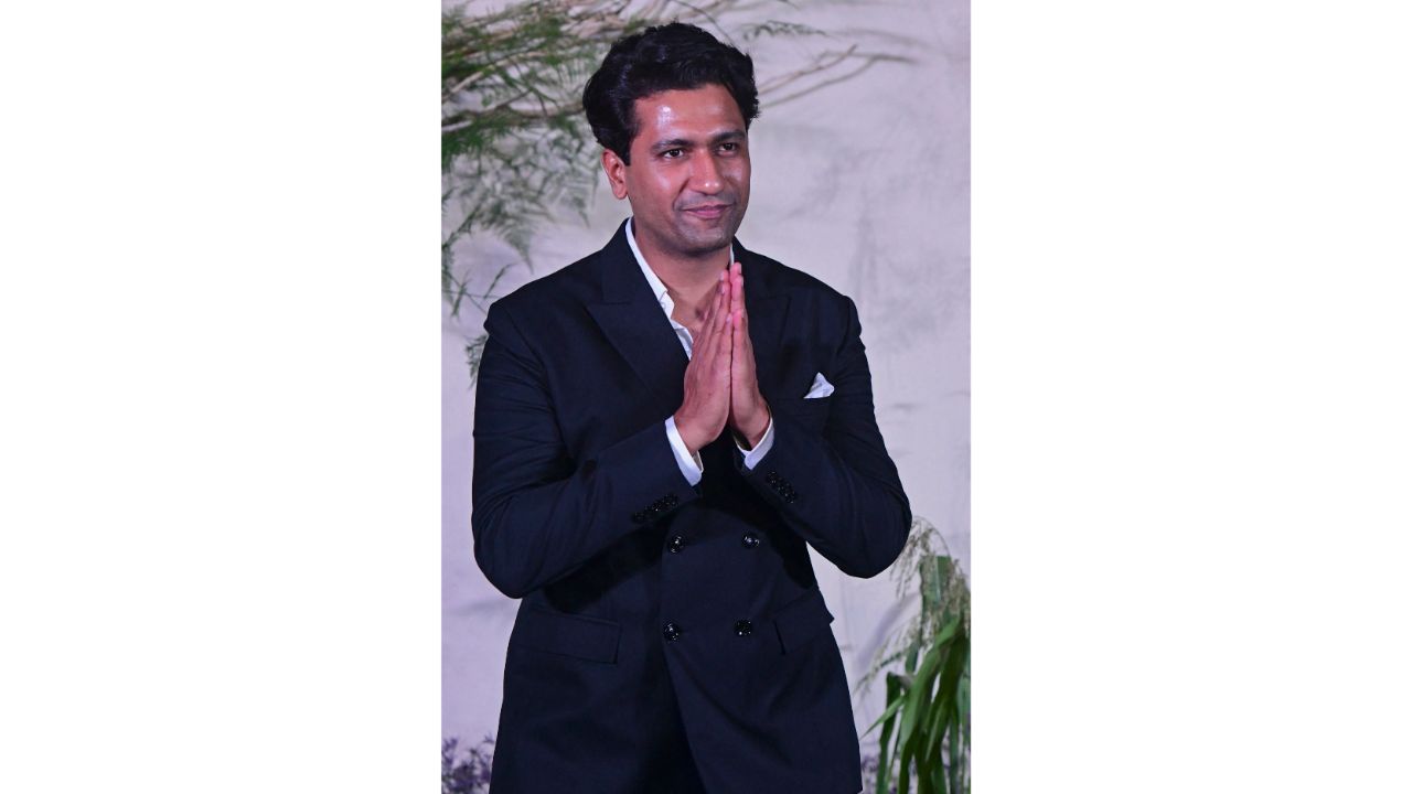 Vicky Kaushal at the Richa Chadha and Ali Fazal's wedding reception. Credit: AFP Photo