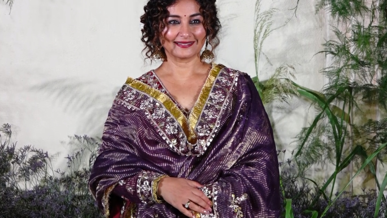 Divya Dutta also graced the wedding reception. Credit: Special Arrangement