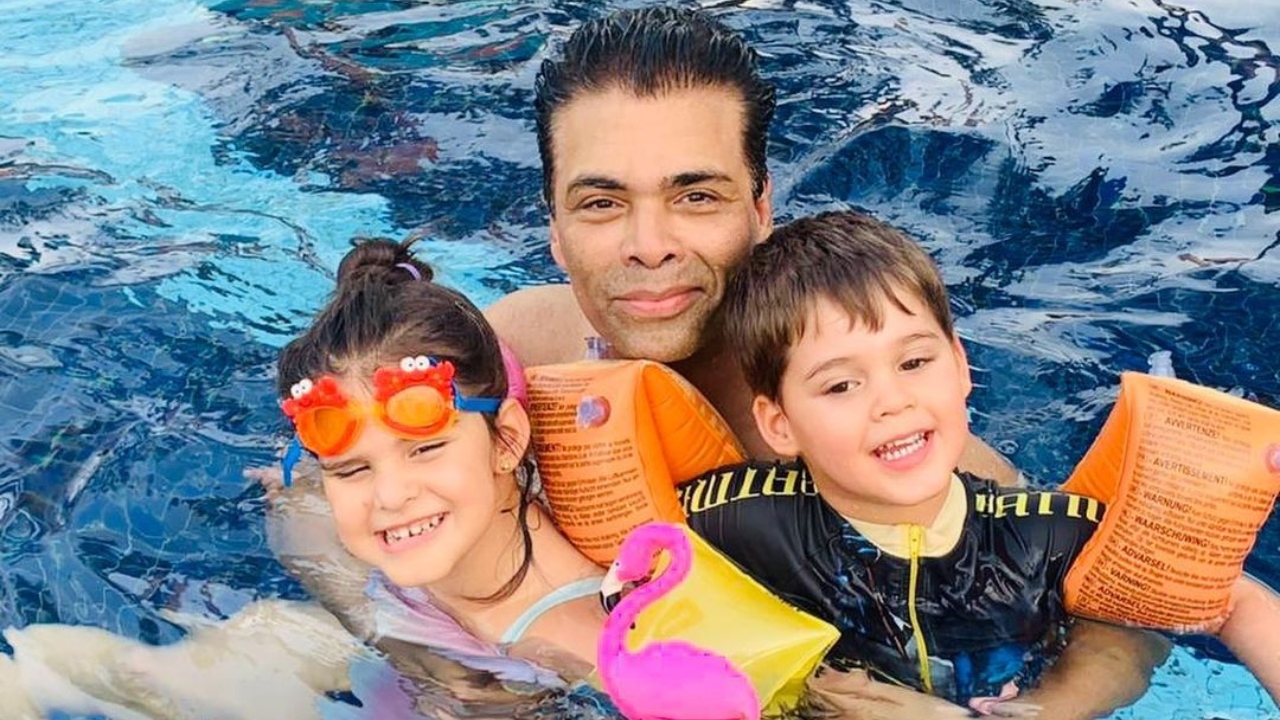 Filmmaker Karan Johar became a single father to twins, Yash and Roohi through surrogacy in 2017. Credit: Instagram/karanjohar