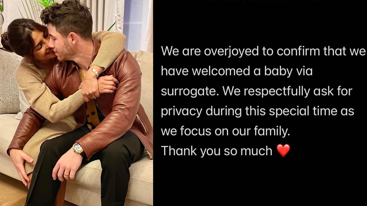 Priyanka Chopra Jonas and Nick Jonas welcomed a baby through surrogacy in January 2022. The power couple took to social media to share this news with their fans and well wishers.
