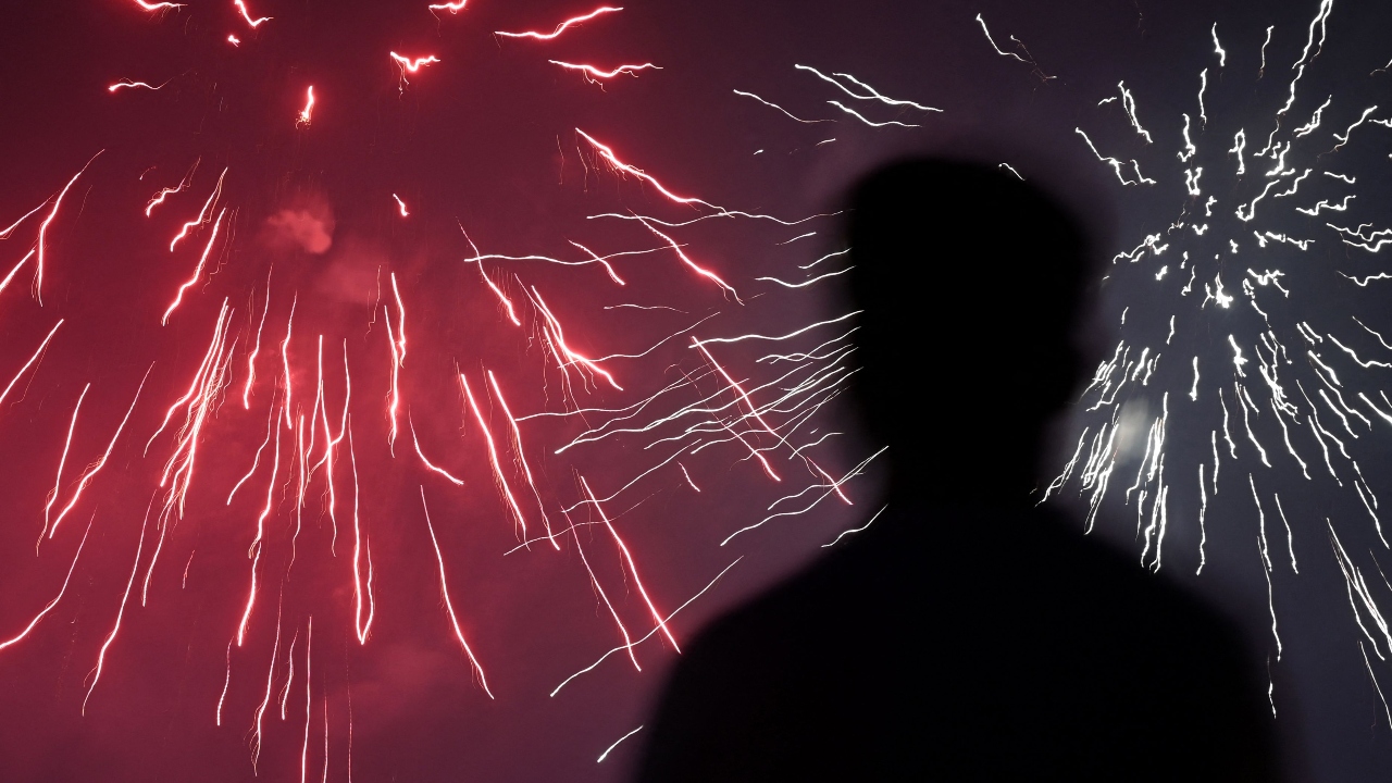 Some restrictions on bursting of firecrackers, particularly in the national capital, however, remained in force. Credit: AFP Photo