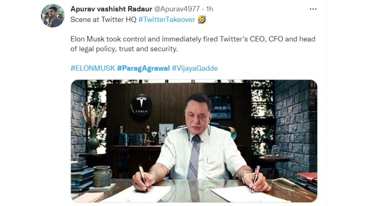Another user took a jibe with a meme showing a popular Bollywood scene from Aamir Khan's '3 Idiots'. Credit: Twitter/@Apurav4977