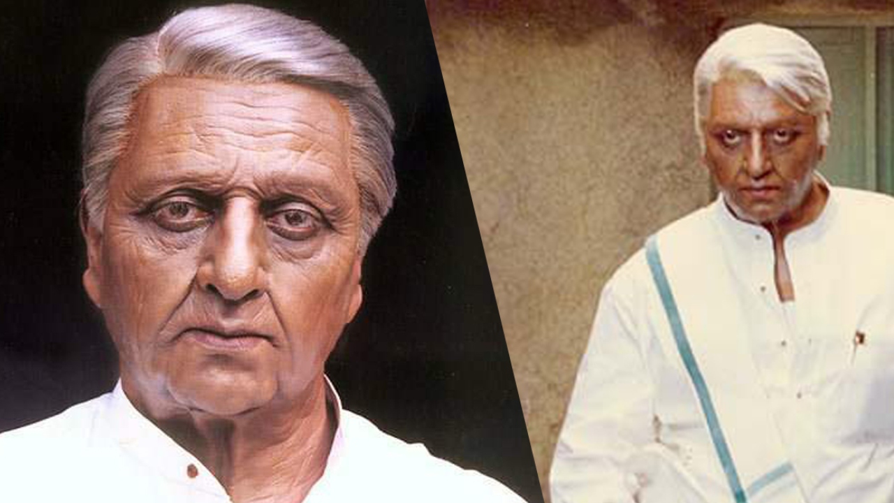 Ready to experiment: Kamal has never hesitated to experiment with his reel image. He impressed everyone with his portrayal of the vertically-challenged Appu in 'Apoorva Sagodharargal'. In 2008, Kamal surprised everyone by playing 10 distinct roles in 'Dasavathaaram'. His performance as the aged freedom fighter Senapathi in Shankar's 'Indian' too is considered to be a highlight of his career. Credit: DH Pool Photo