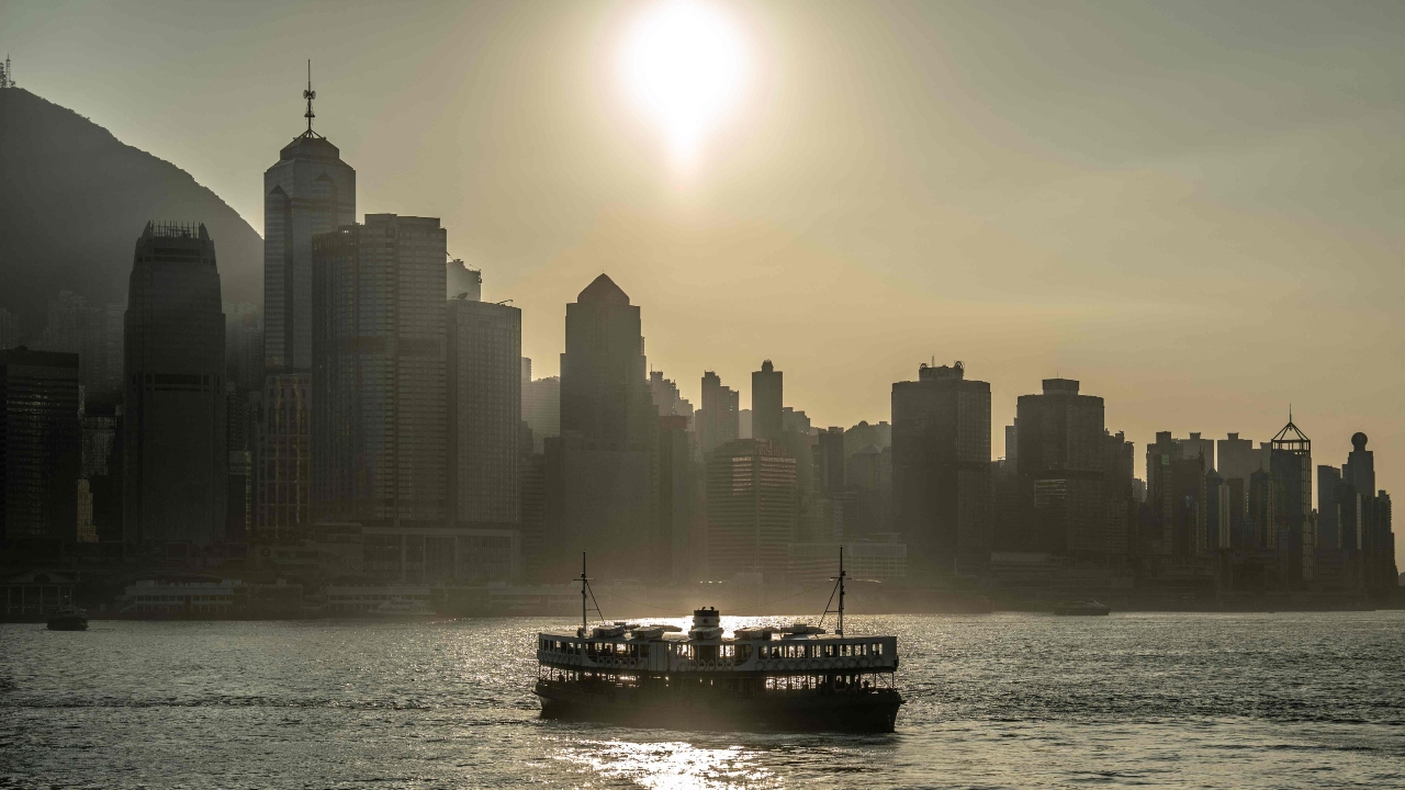 A Star ferry crosses Victoria Harbour in Hong Kong on November 10, 2022. Credit: AFP Photo