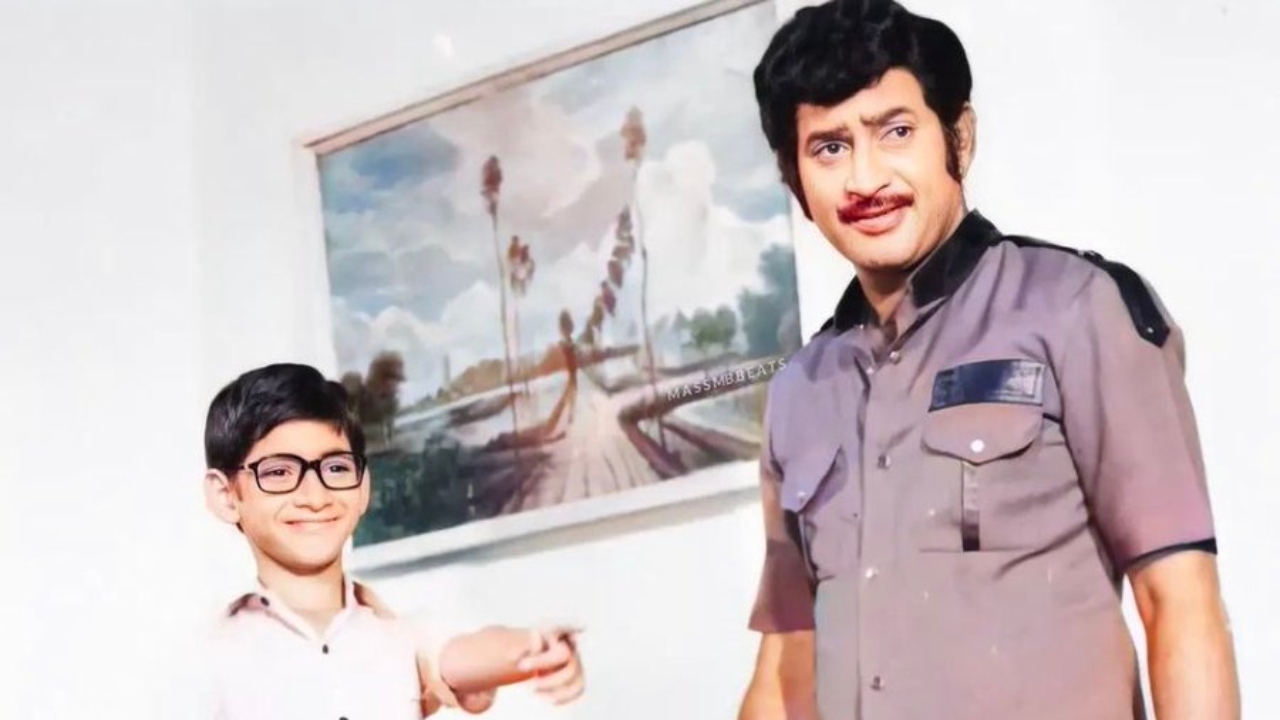 Krishna established a cinematic record by portraying a double role in 25 movies and a triple role in seven movies. Credit: Twitter/@ysathishreddy