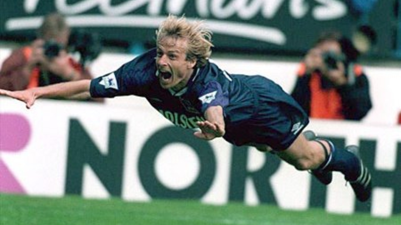 The German sniper Jurgen Klinsmann also scored 11 goals and shares the spot with Hungary's Sandor Kocsis. Credit: Twitter/@ChrisCowlin