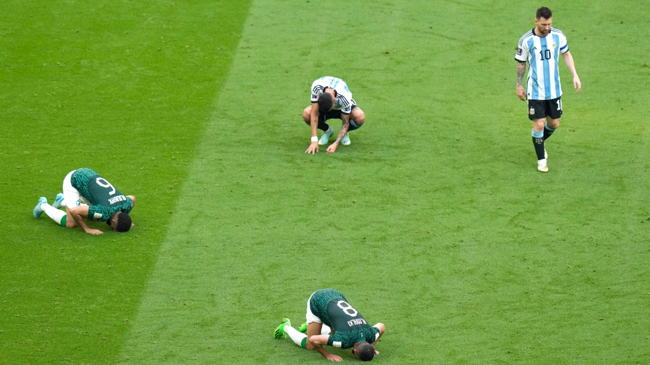 One of the top contenders at the FIFA World Cup 2022, Argentina suffered a huge blow from the World No. 51 Saudi Arabia. They suffered a shocking 2-1 loss in the Group C opener. Credit: AP Photo