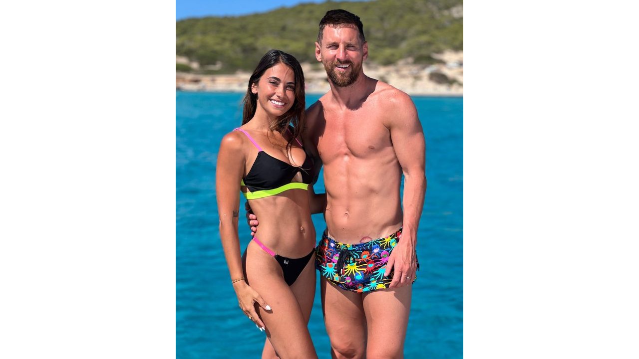 Lionel Messi's wife, Antonella Roccuzzo is a model with a whopping 23 million followers on Instagram and is known for her impeccable fashion sense. Credit: Instagram/@antonelaroccuzzo