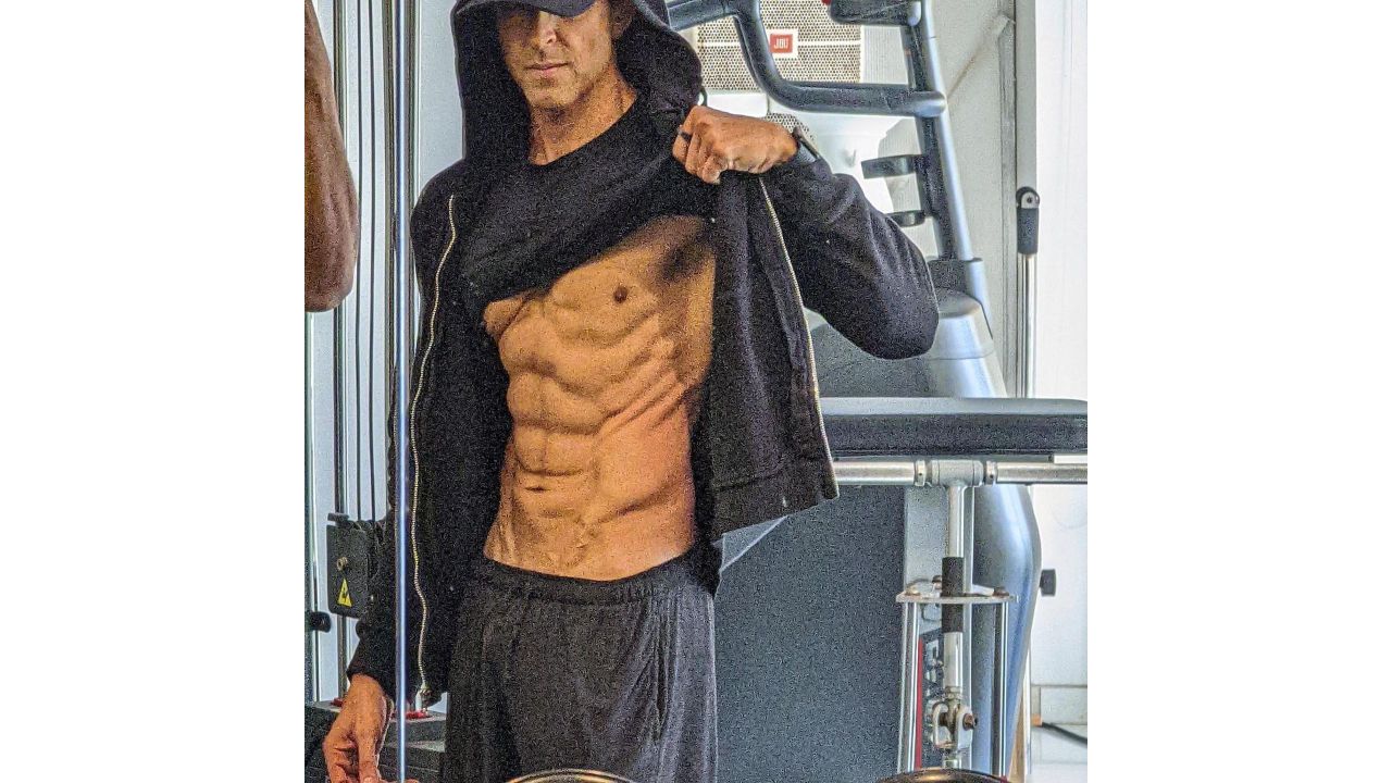 Hrithik Roshan shared a series of pictures on Instagram flaunting his chiselled body. Credit: Instagram/@hrithikroshan