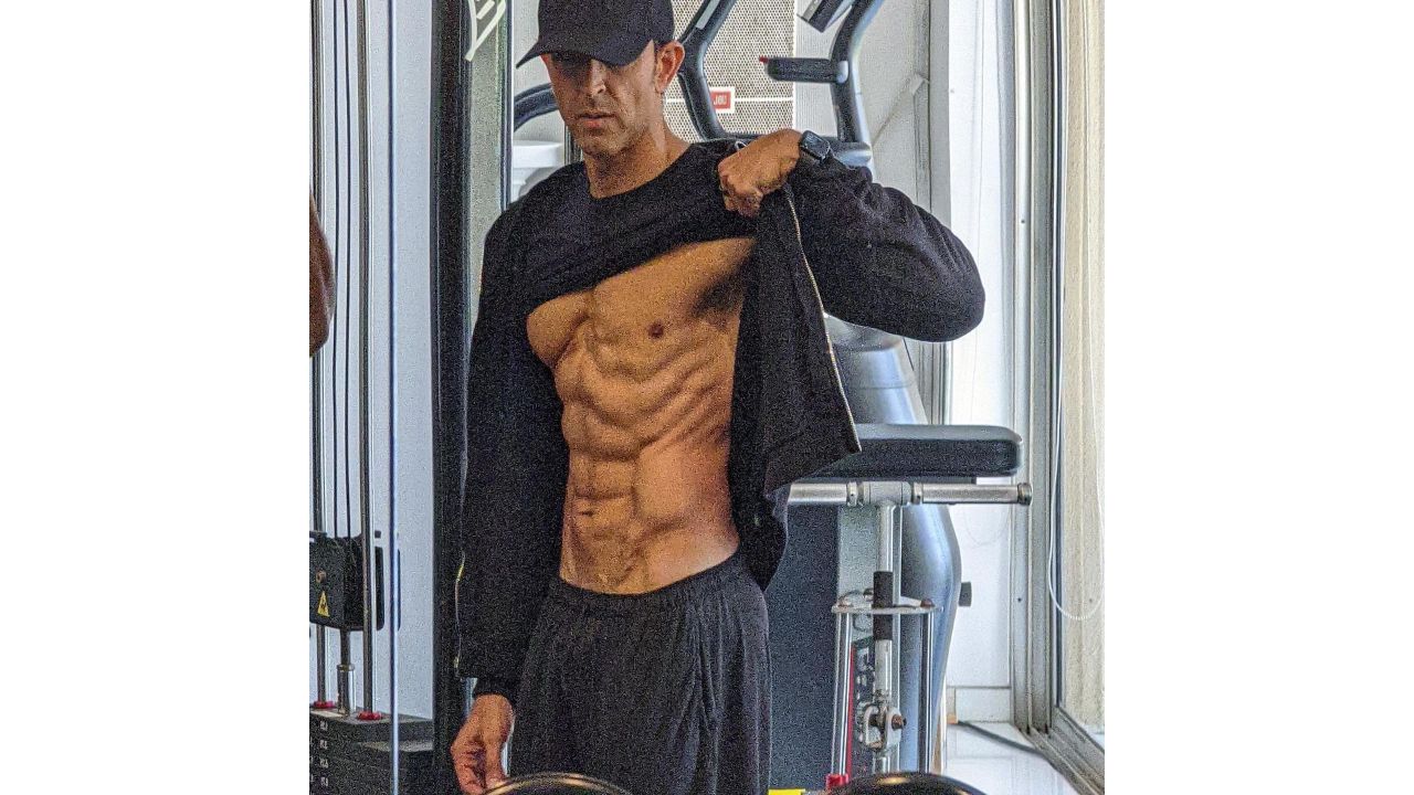 In the pictures, Hrithik is seen showing off his ripped physique. Credit: Instagram/@hrithikroshan