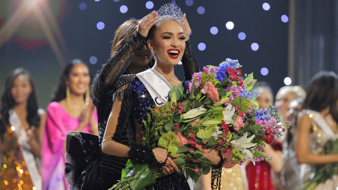 Gabriel was crowned by India's Harnaaz Sandhu, who won the pageant in December 2021. Credit: Reuters Photo
