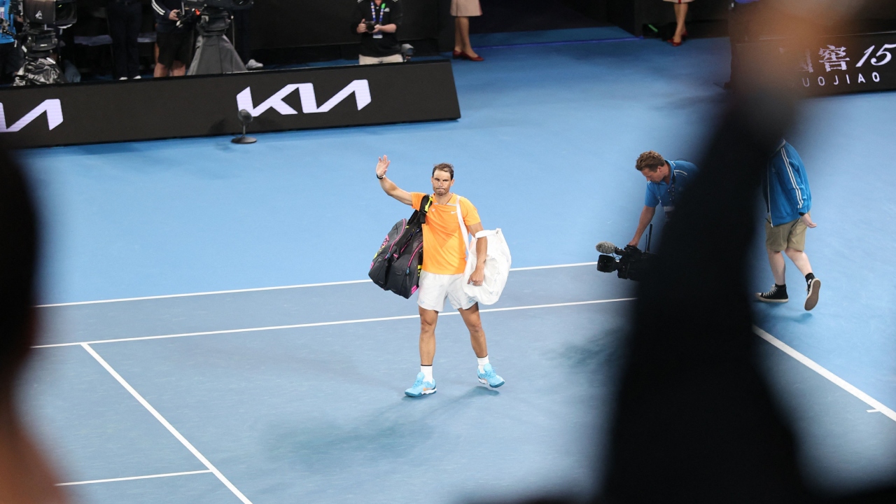 After Nadal's time-out, he returned to court to a big ovation and earned another round of applause when he held serve. Credit: AFP Photo