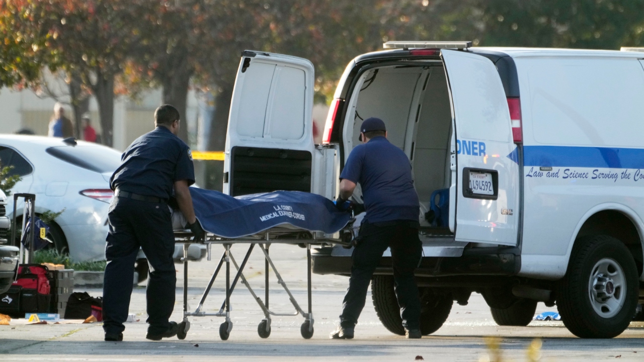 Five men and five women were fatally shot and 10 more were injured before the gunman, police believe, left the scene and entered a second dance club in nearby Alhambra, where two patrons were able to disarm him before he fled in what investigators described as a white cargo van. Credit: AP/PTI Photo