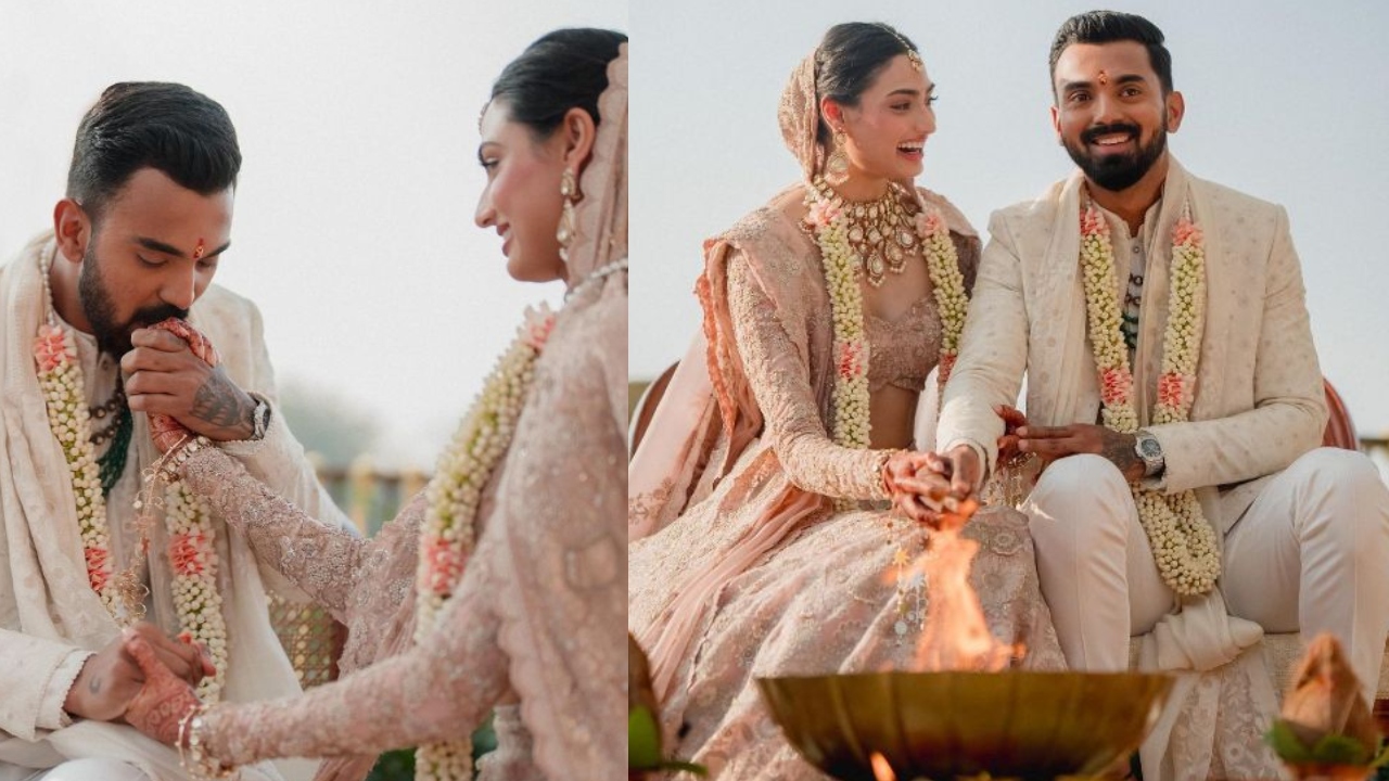 K L Rahul, Athiya Shetty share first pics from their dreamy wedding
