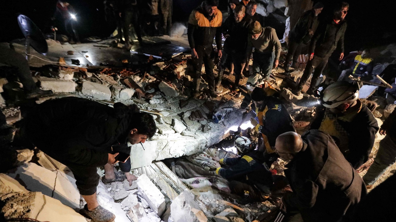 Turkey's AFAD emergencies service centre put the first quake's magnitude at 7.4. Credit: AFP Photo