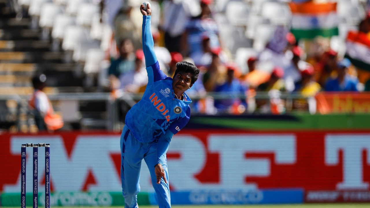 India all-rounder Pooja Vastrakar was acquired by Mumbai Indians (MI) for Rs 1.9 crore. Credit: AFP Photo