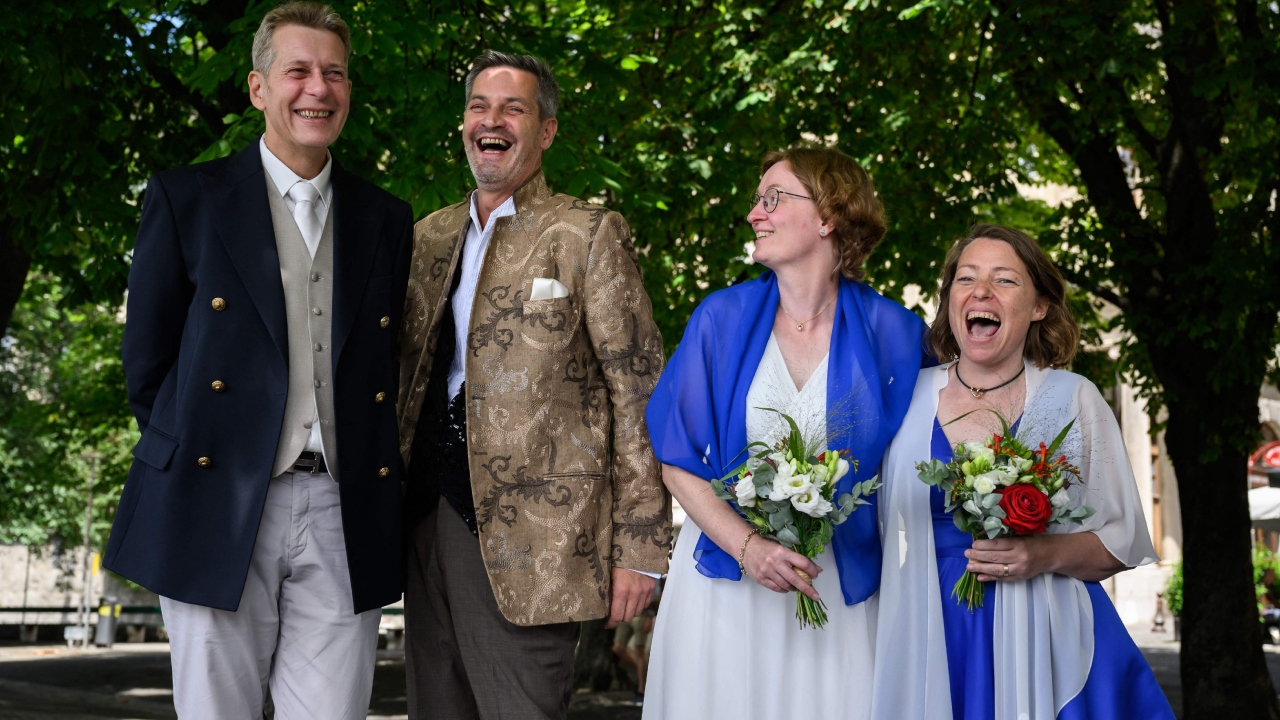 Switzerland: A popular vote by the majority led to a formal recognition of LGBTQ marriages in Switzerland on July 2022. Credit: AFP Photo