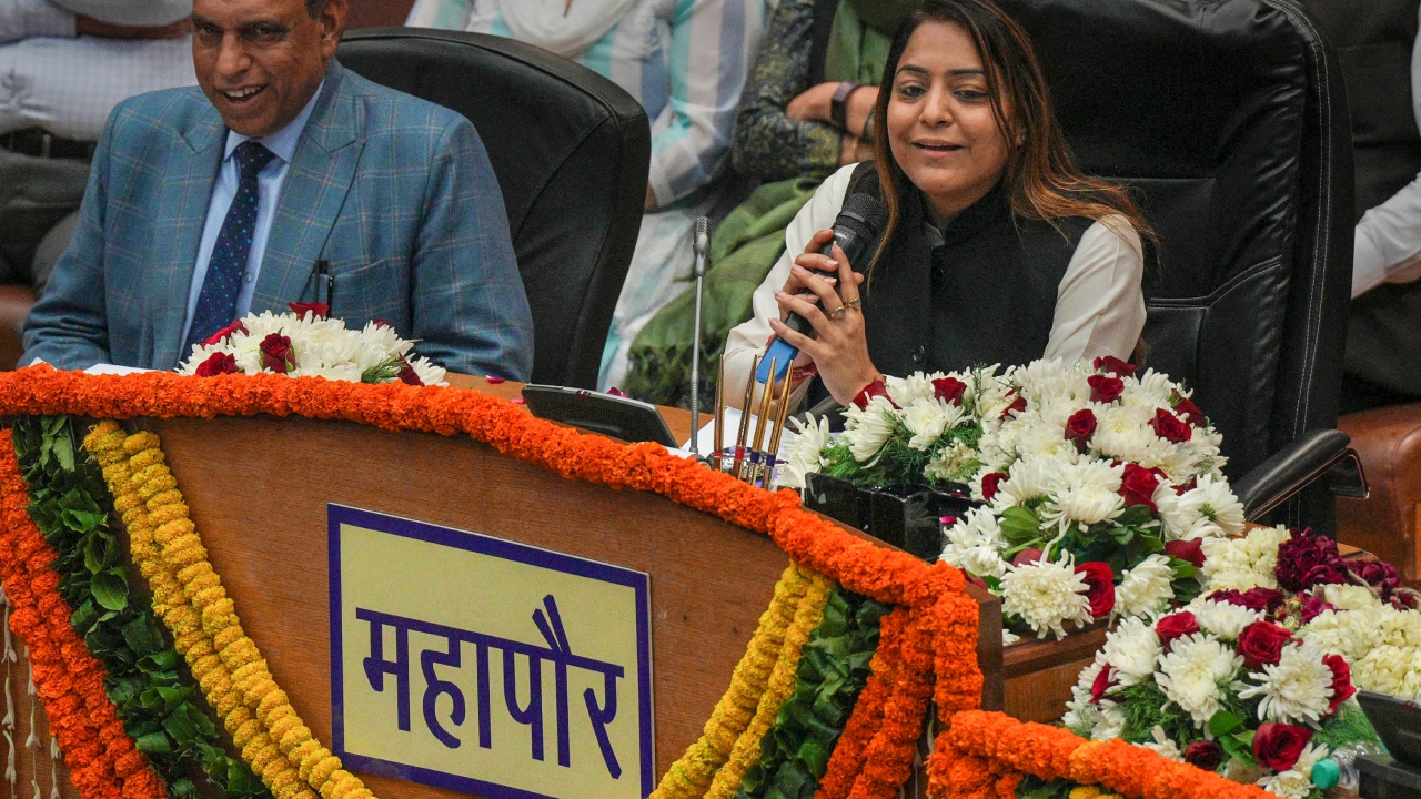 With her win, Shelly became the first mayor of the reunified MCD. Credit: PTI Photo