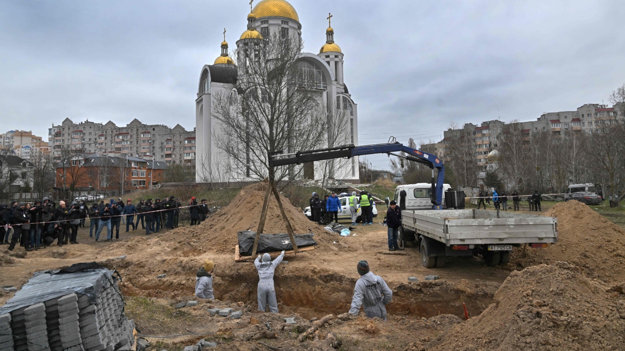 April 2022: On 9th, a Russian missile strike on a train station in the eastern city of Kramatorsk killed 52 civilians and wounded over 100. The Russian pullback from Kyiv revealed hundreds of bodies of civilians left in the streets of the town of Bucha, many of them bearing signs of torture in scenes that prompted world leaders to say Russia should be held accountable for possible war crimes. Credit: AFP Photo