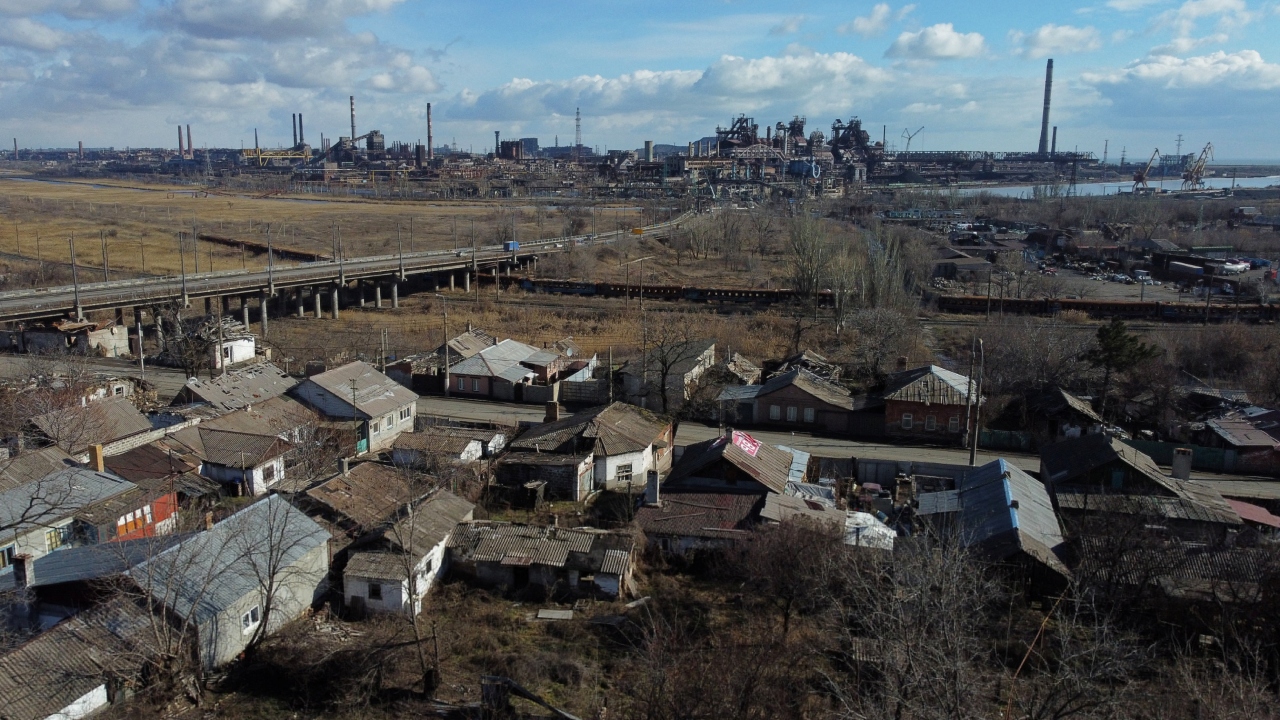 May 2022: On the 16th, Ukrainian defenders of the giant Azovstal steel mill, the last remaining Ukrainian stronghold in Mariupol, agreed to surrender to Russian forces after a nearly three-month siege. Mariupol’s fall cut Ukraine off from the Azov coast and secureed a land corridor from the Russian border to Crimea. Credit: Reuters Photo