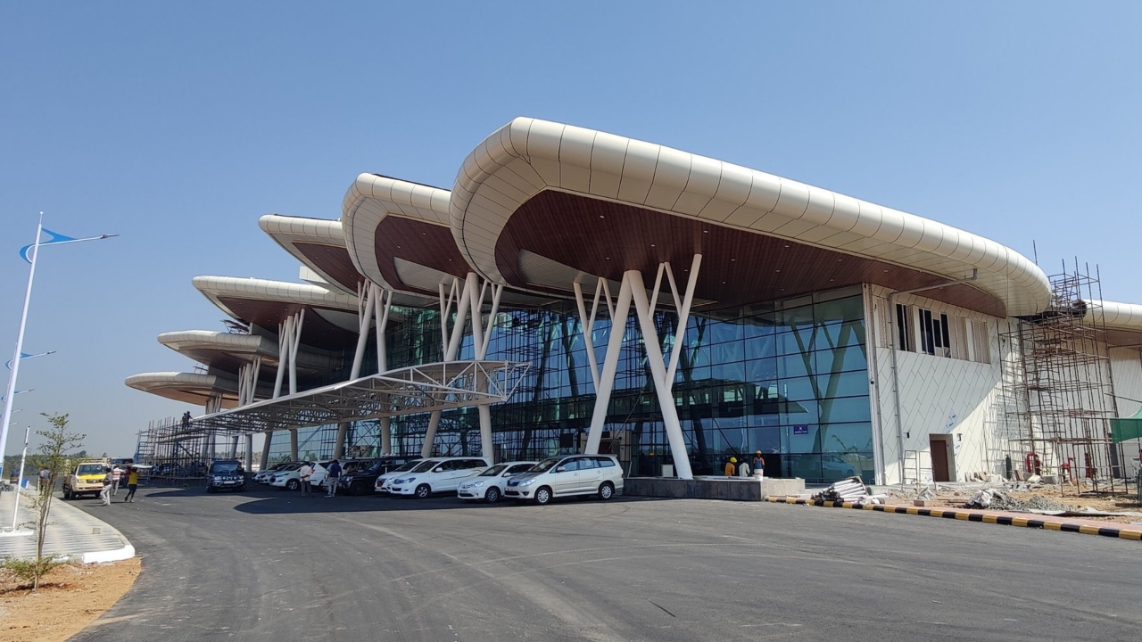 The airport is expected to improve connectivity and accessibility from Shivamogga and other neighbouring areas in the Malnad region of Karnataka. This is Modi's 5th visit this year to poll-bound Karnataka, where Assembly elections are due by May. Credit: Twitter/@BSYBJP