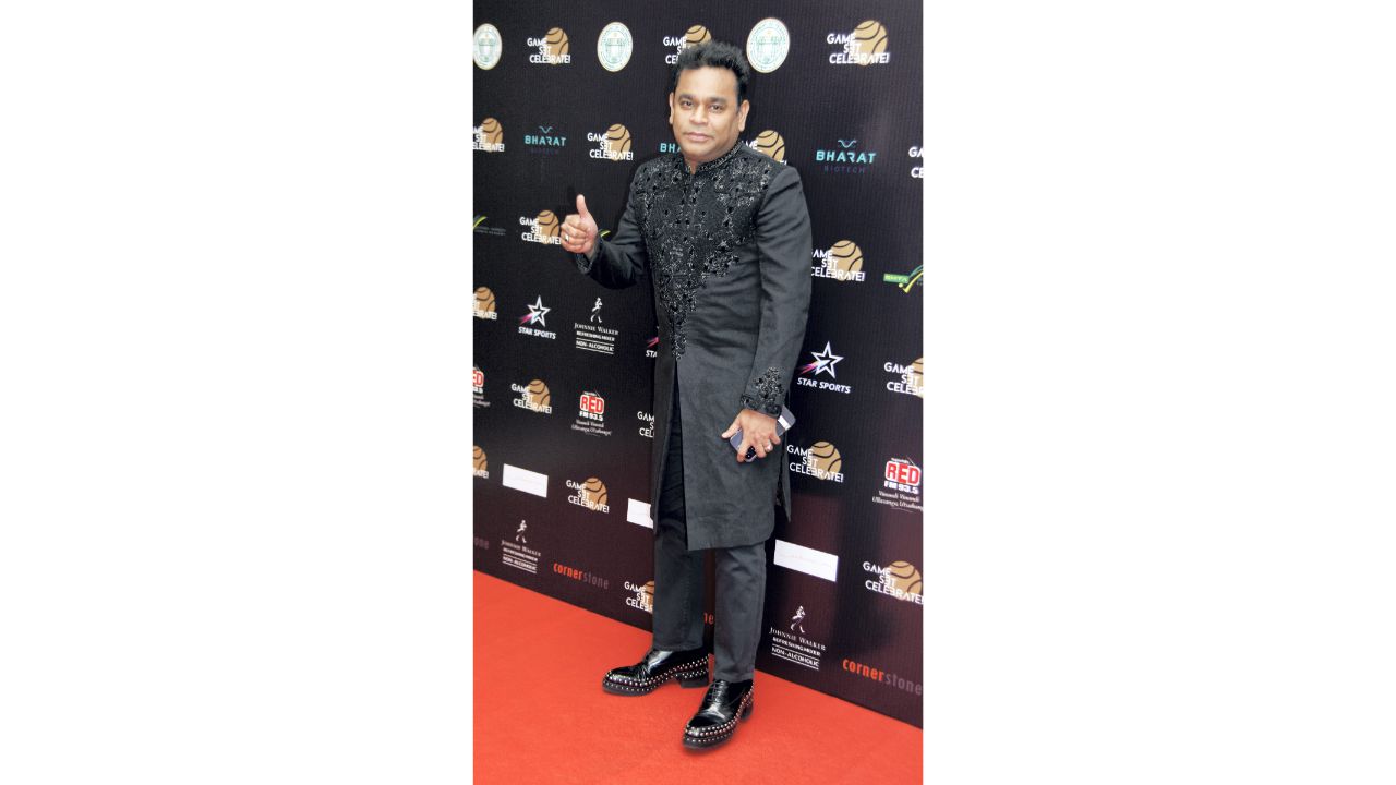 A R Rahman was also seen at Sania's farewell party. Credit: PTI Photo