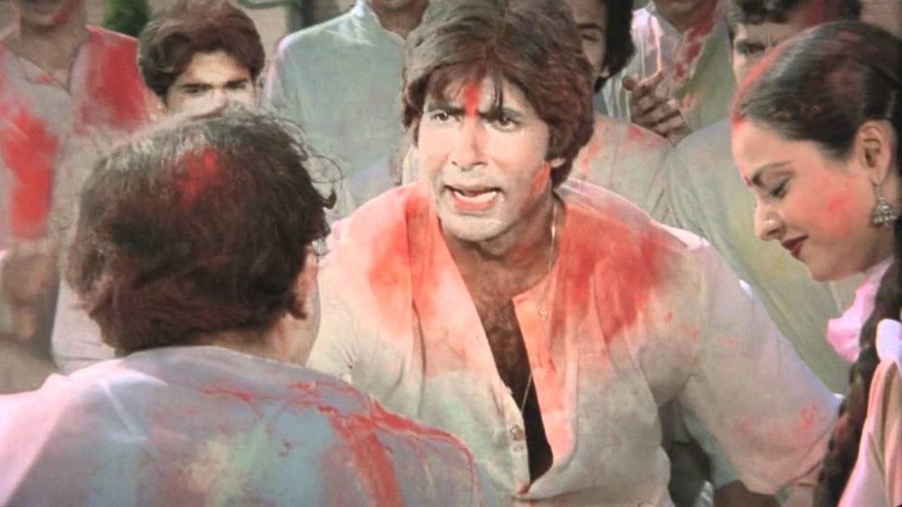 Rang Barse: It's been over 40 years but this song from the film 'Silsila' is still a Holi favourite. Sung by the legendary Amitabh Bachchan, the song was penned by his father Harivansh Rai Bachchan. Credit: Special Arrangement