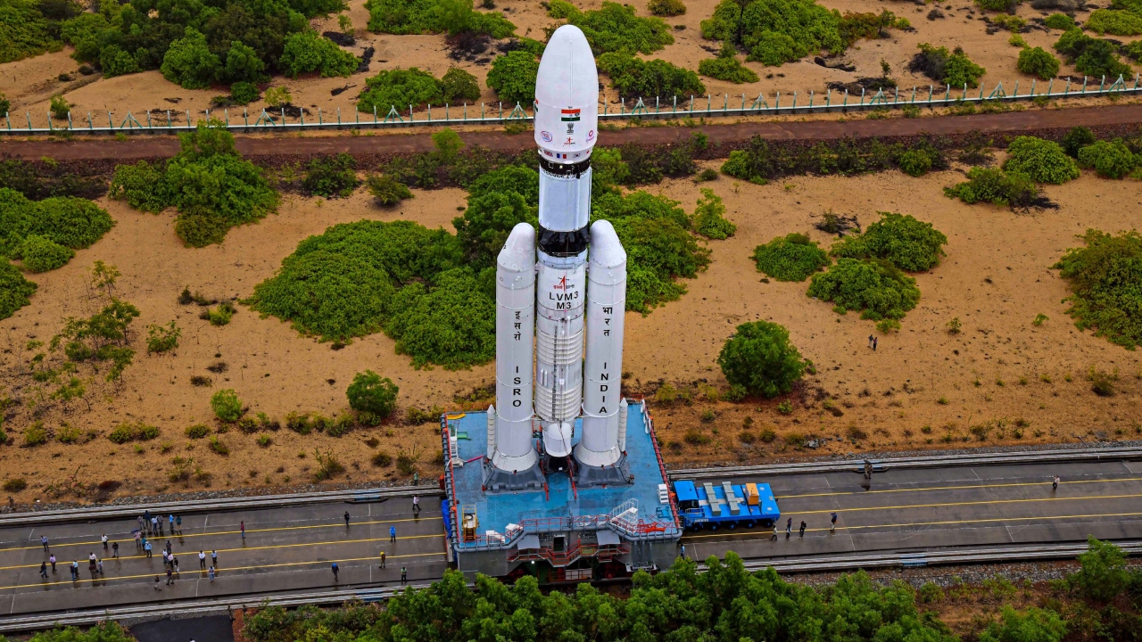 The Indian Space Research Organisation (ISRO) has named the mission LVM3-M3/OneWeb India-2 Mission. Credit: PTI Photo