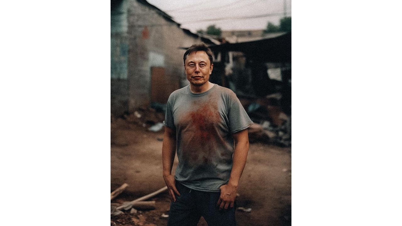 Seeing the world's richest person Elon Musk as a pauper is quite jolting. Credit: Instagram/@withgokul