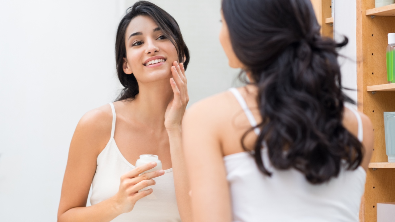 Use a Moisturizer: Use a lightweight, oil-free moisturizer to keep your skin hydrated without clogging your pores. Credit: Getty Images