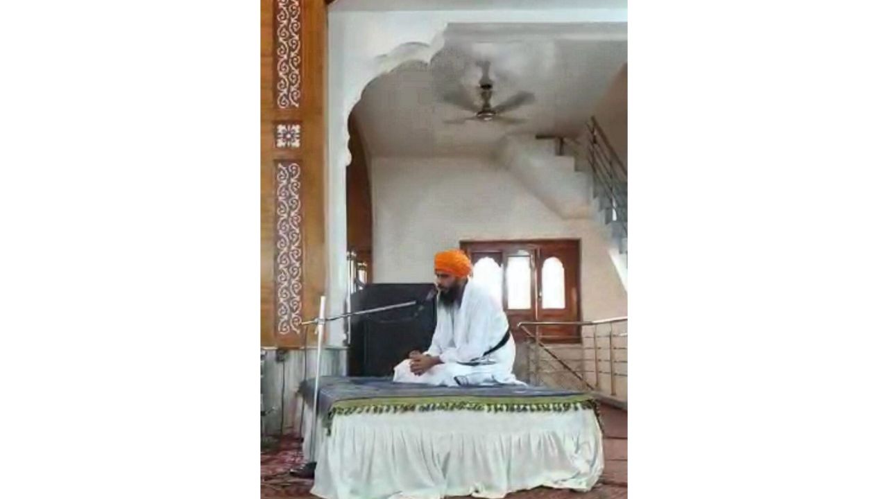 The 'Waris Punjab De' chief reportedly addressed devotees in the Rodewal Gurudwara in Punjab's Moga on the morning of April 23, shortly before his arrest. Credit: PTI Photo