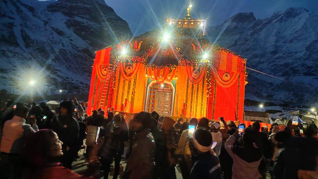 Kedarnath shrine open its gates to pilgrims, Uttarakhand CM Dhami offers prayers