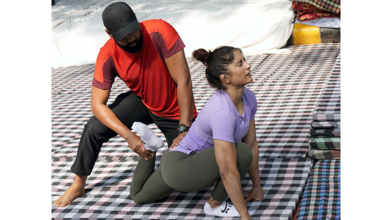 Vinesh Phogat has been one of the leading faces in the protest. Credit: PTI Photo
