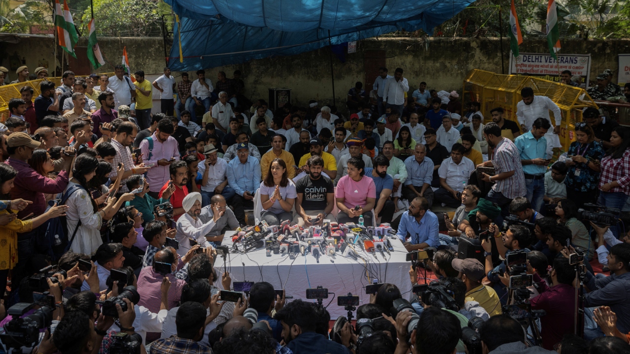 Earlier, on Wednesday, Delhi Police informed the Supreme Court that some preliminary inquiry may be needed to be conducted before an FIR can be registered into a complaint by wrestlers alleging sexual harassment by Brij Bhushan. Credit: Reuters Photo