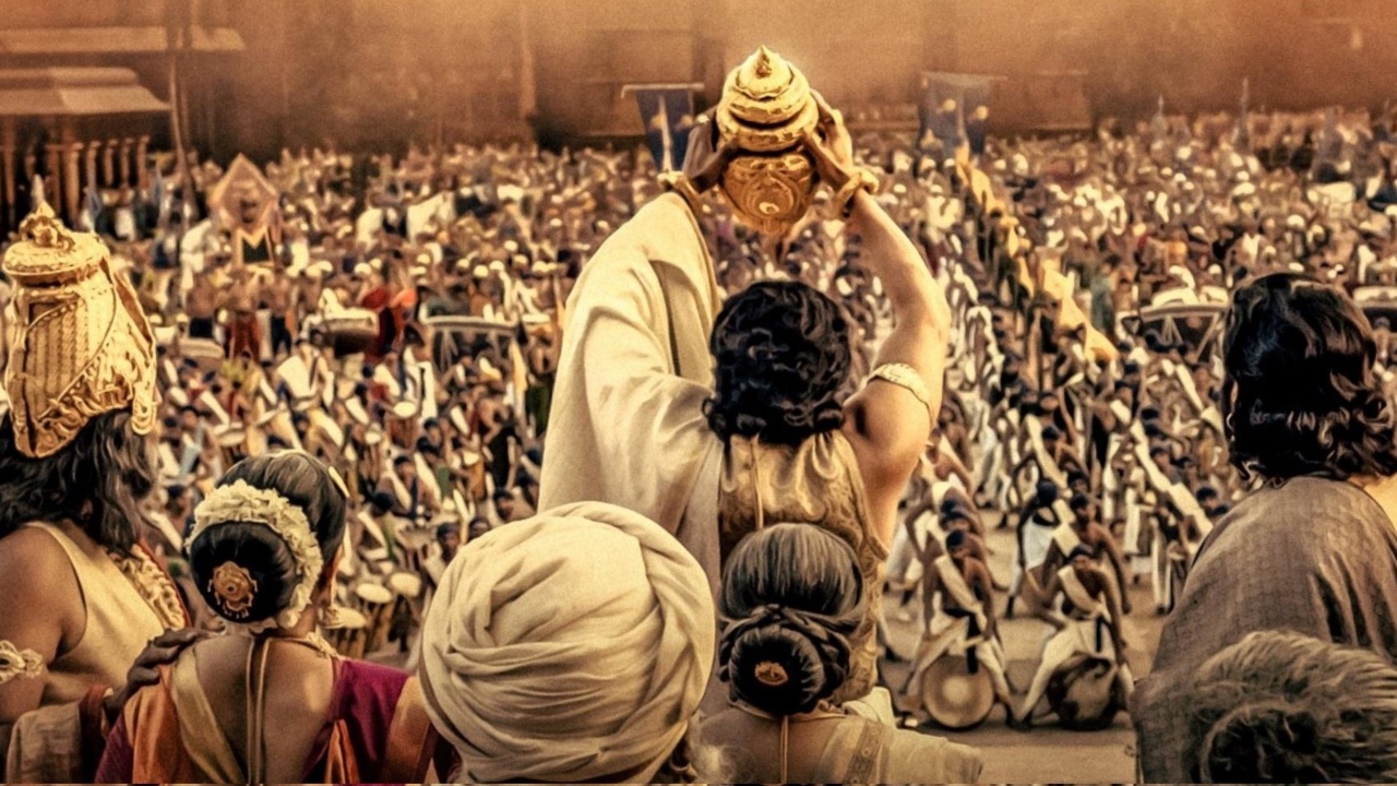The movie chronicles the story of the early days of Arulmozhivarman (Jayam Ravi), one of the most powerful kings in the South, who went on to become the great Chola emperor Rajaraja Chola I. Credit: Special Arrangement