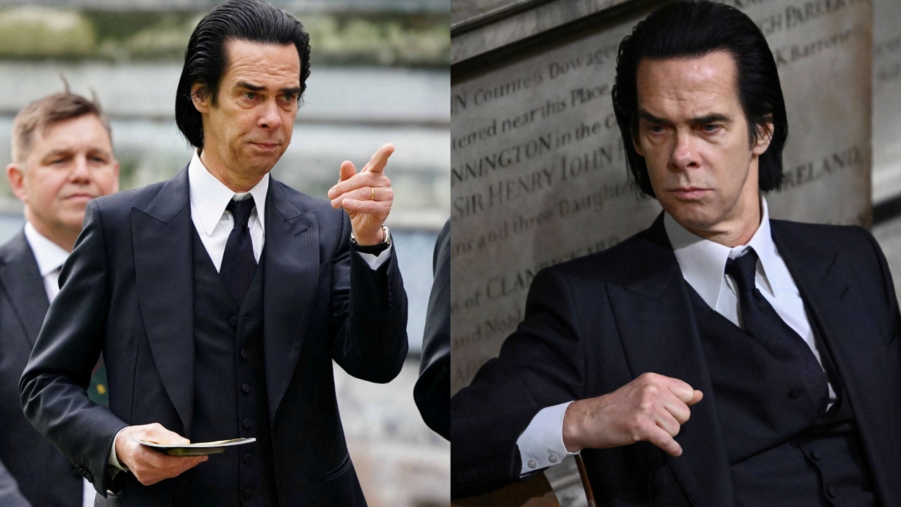 Nick Cave: Nick Cave, an Australian artist, looked stylish in a three-piece black suit and Gucci horsebit loafers. Credit: Reuters Photo