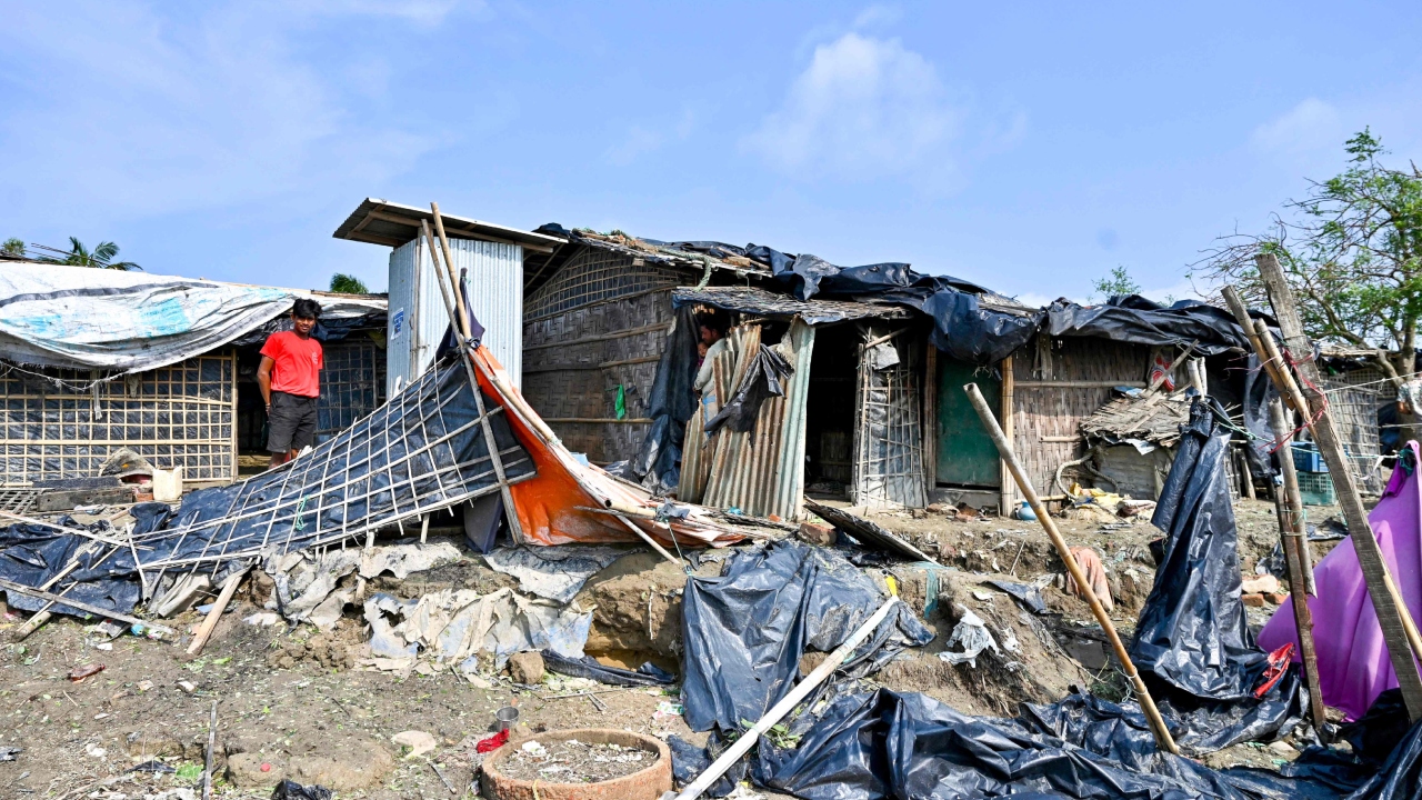 Mocha made landfall near Sittwe township with winds blowing up to 209 kilometers (130 miles) per hour, Myanmar's Meteorological Department said. By midday Monday, it had weakened to a tropical depression, according to the India Meteorological Department. Credit: AFP Photo
