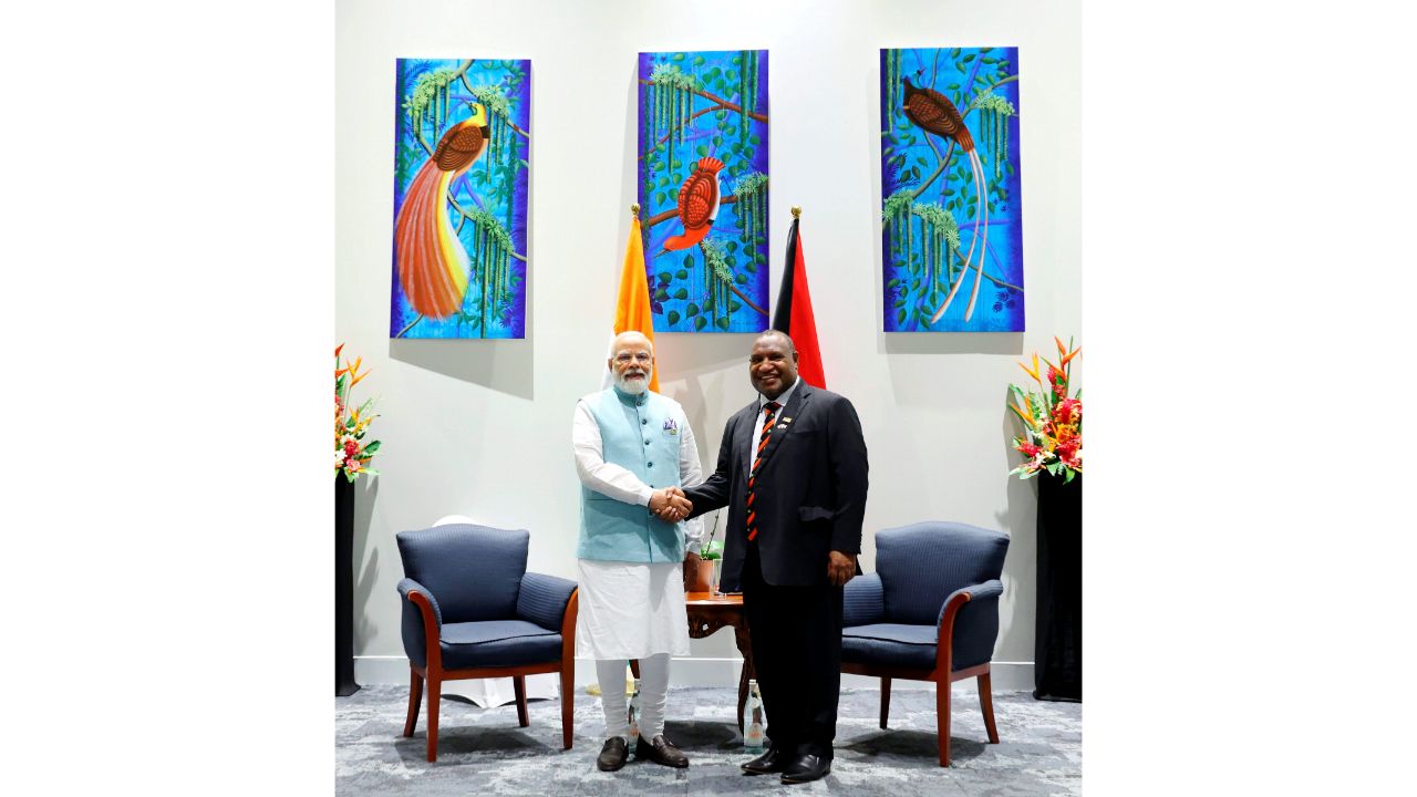 In a brief statement, the ministry of external affairs said the visit underscores the close friendship of India with the Pacific Island countries. Credit: Twitter/PMOIndia