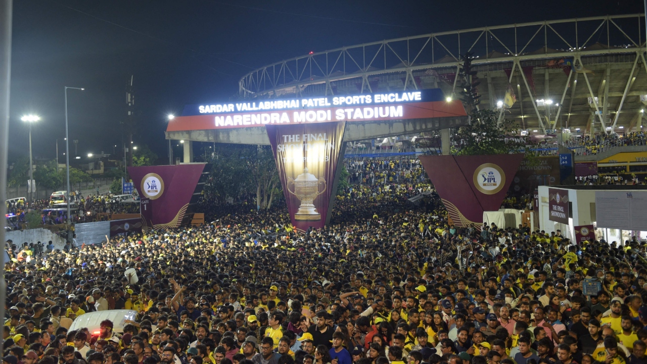 Reportedly, more than 100,000 are watching the match which is likely farewell of superstar M.S. Dhoni. Credit: AFP Photo