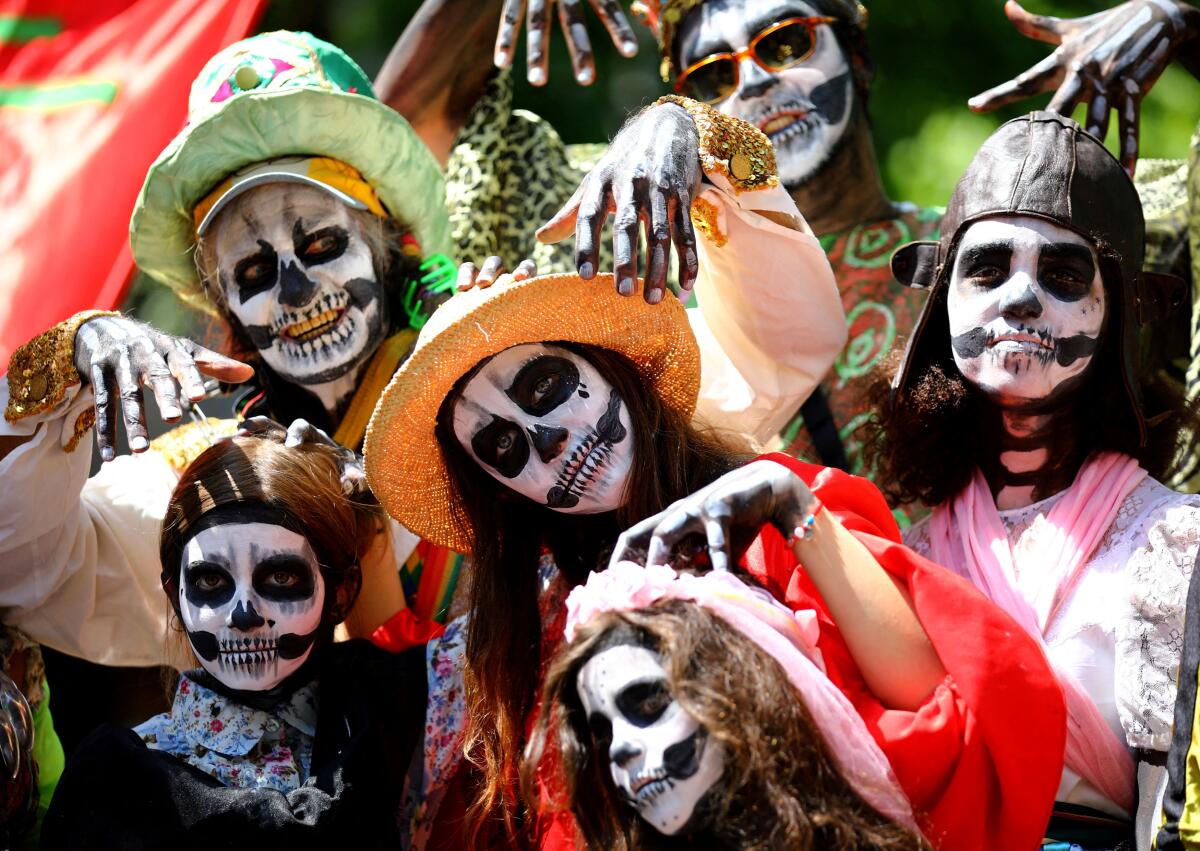 Performers take part in the annual street parade, which is part of the Carnival of Cultures celebrating the multi-ethnic diversity of the city, in Berlin. Credit: Reuters Photo