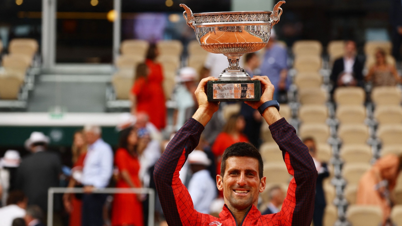 The Serbian is now the only male player to have won each of the four Grand Slams - Australian Open, French Open, Wimbledon and US Open - at least three times. Credit: Reuters Photo