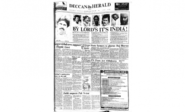 India’s triumph in the 1983 World Cup, when Kapil’s  Devils humbled the mighty West Indians, was a  defining moment not just for Indian cricket, but for the  nation’s can-do spirit.