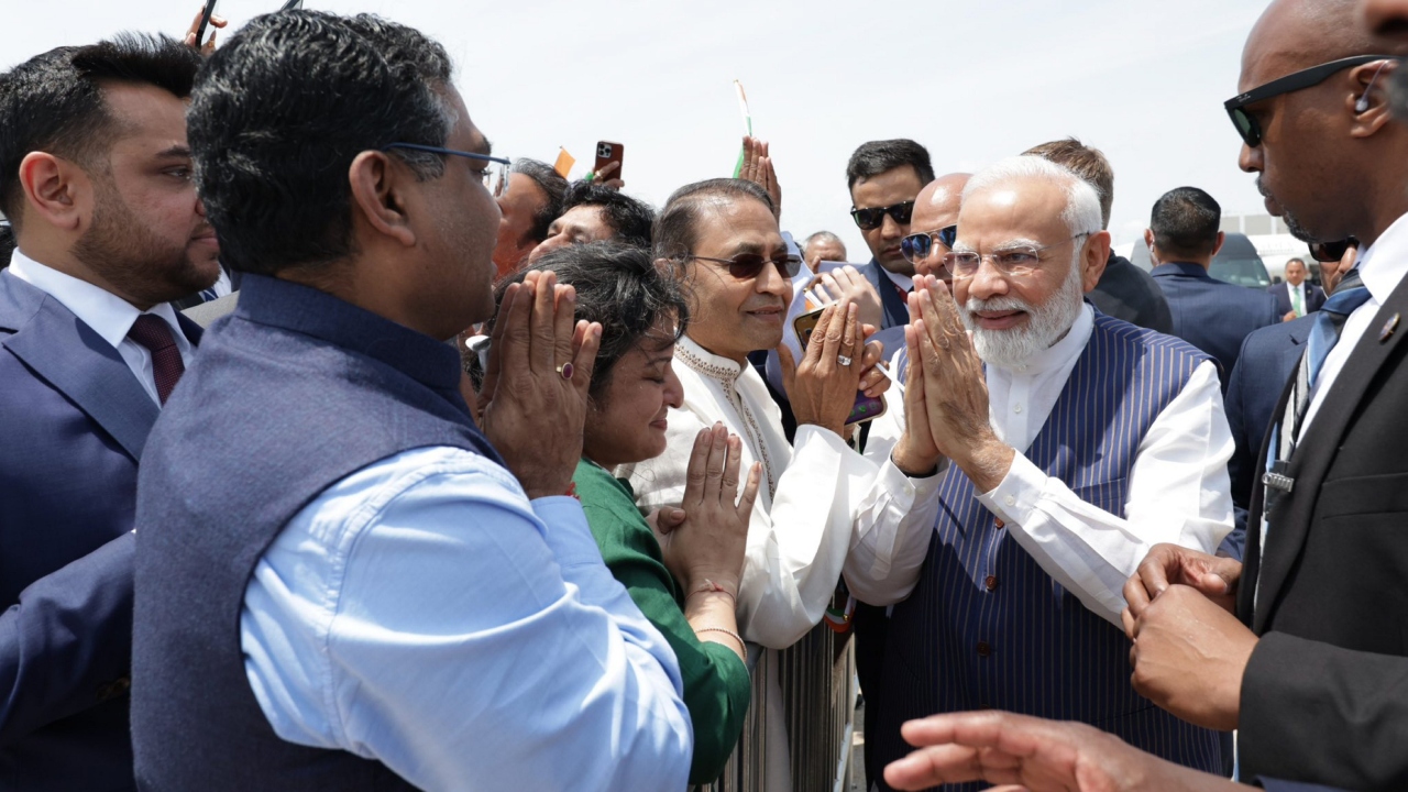 Modi is visiting the US from June 21-24 at the invitation of President Biden and First Lady Jill Biden, who will host him at a State dinner on June 22. Credit: Twitter/@MEAIndia