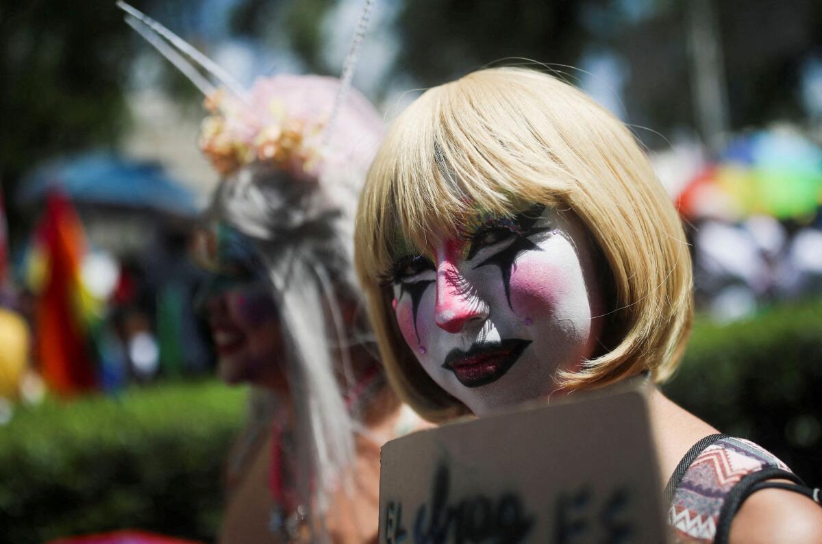 Members of the LGBTQ+ community attend Latin American Gay Pride parade, in Mexico City. Credit: Reuters Photo
